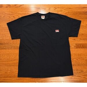 Ben Davis Pocket Tee Shirt Mens XL Black Short Sleeve Gorilla Workwear Cotton